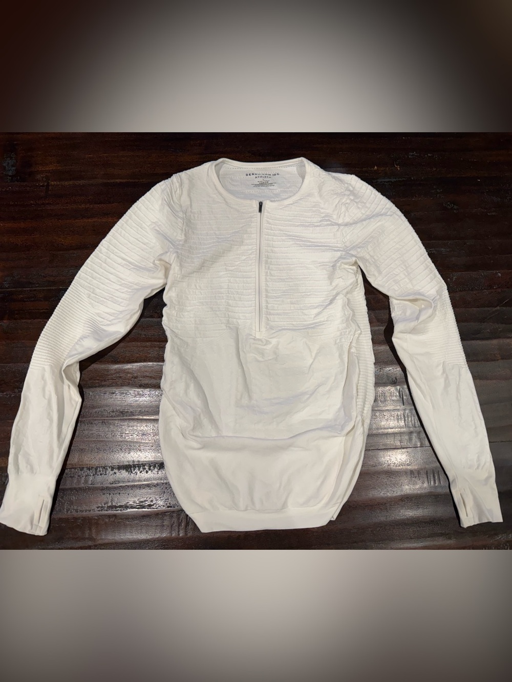 Athleta x Derek Lam 10C Collaboration Half-Zip Pullover in White 💪🏼